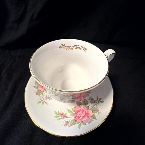 Queen Anne China Cup Saucer - Labrador People - Check It Out - Picture 1 of 5